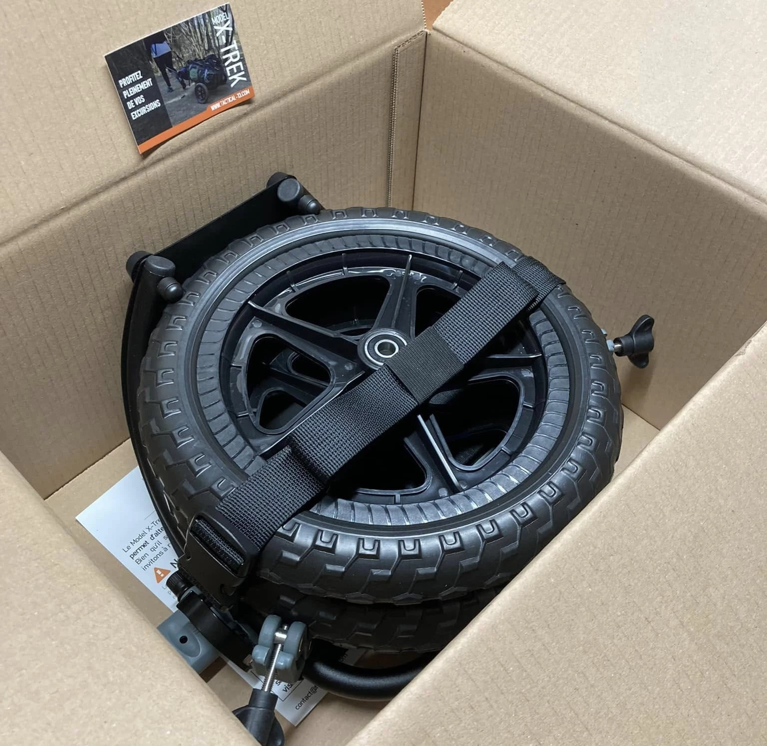 By using hiking poles, a collapsible chassis and removable wheels, Tactical 13 gives the X-Trek a small, transportable form that's ideal for travel and shipping