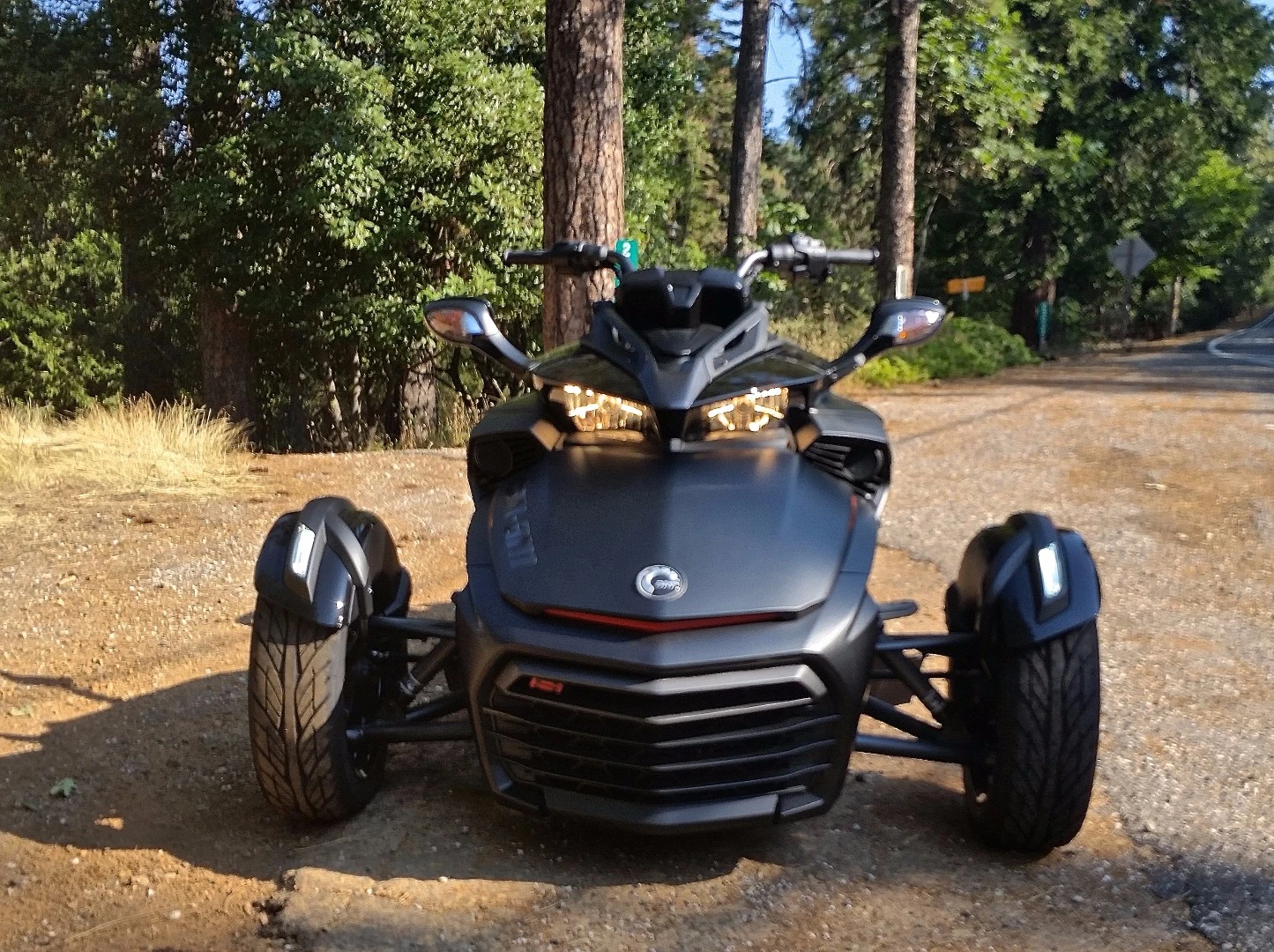 The Spyder F3-S has an aggressive stance and shark like grill