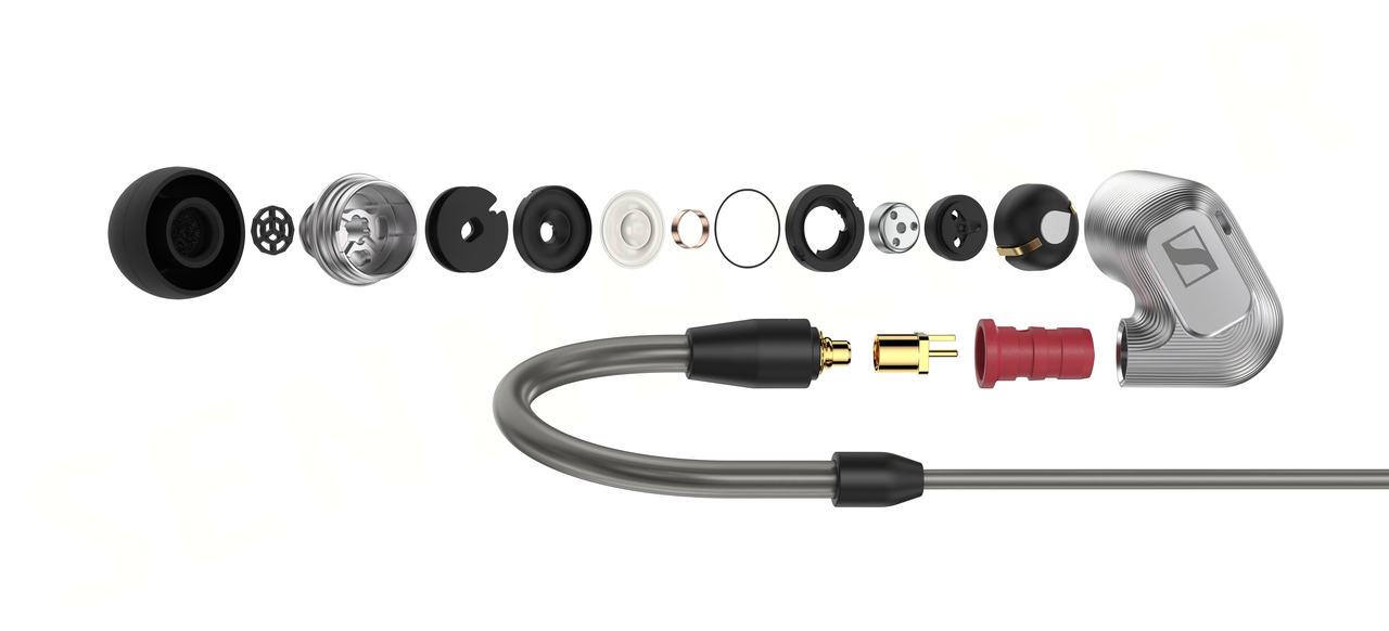 Exploded view of the IE 900 earphones, which includes the brand new X3R transducer