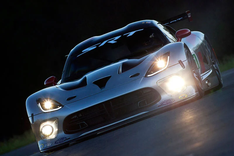 The 2013 SRT Viper GTS in race trim