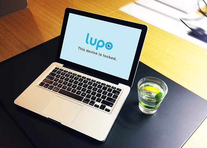 It locks the computer when the user is away