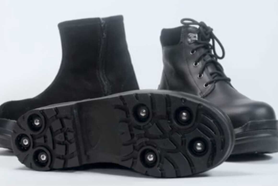 Retractable spikes make Gripforce boots ice and floorfriendly