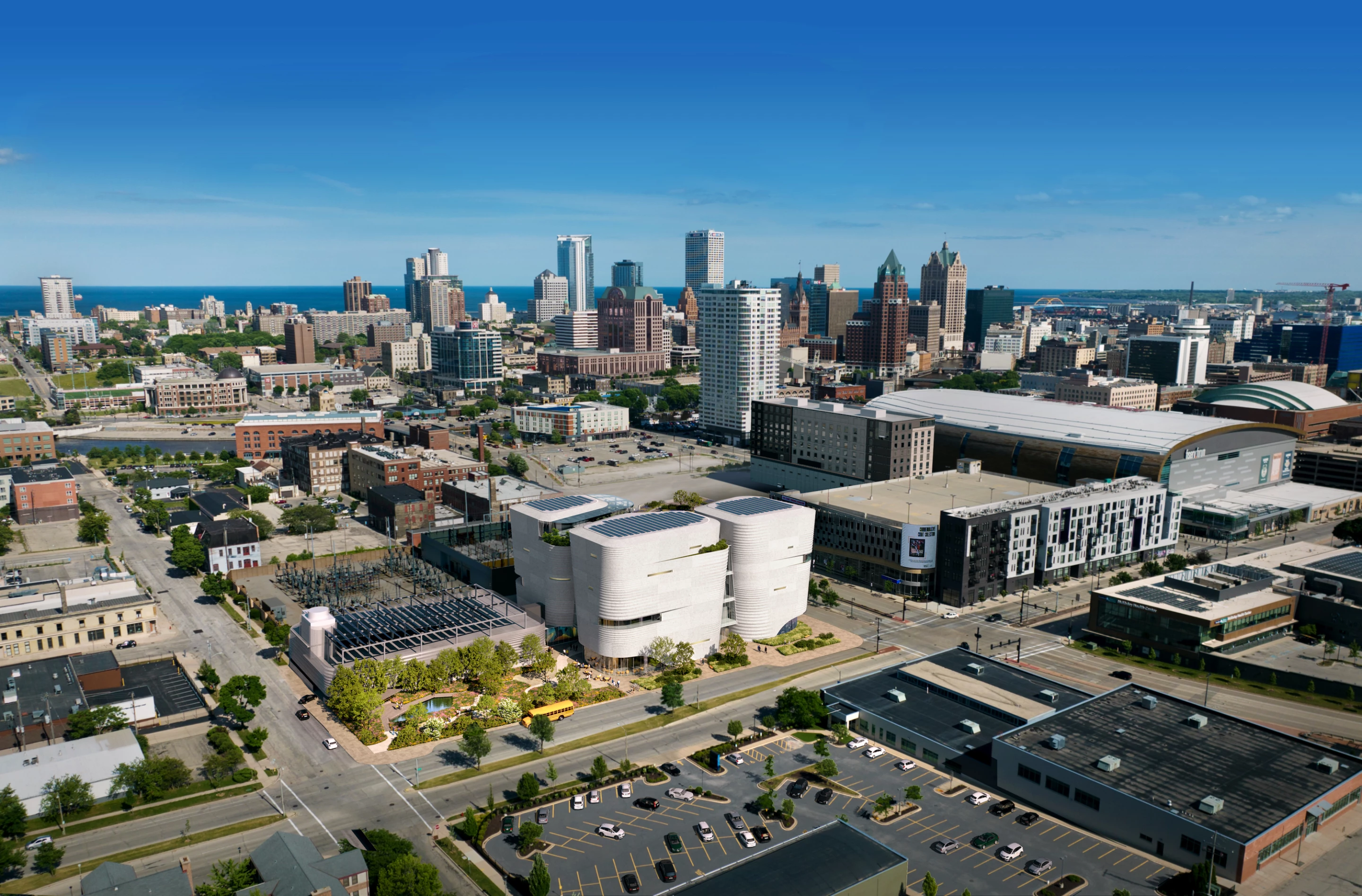 The Milwaukee Public Museum will be topped by solar panels to reduce its draw on the grid
