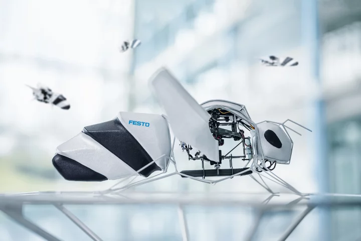 Festo's latest bio-inspired robot is capable of autonomous flight and computer-controlled swarming behavior