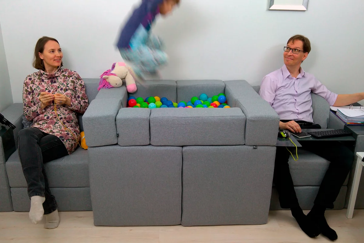 Finnish designers Sanna and Mika Myllylä from Living Spaces, have created a modular furniture concept that can transform in a matter of seconds