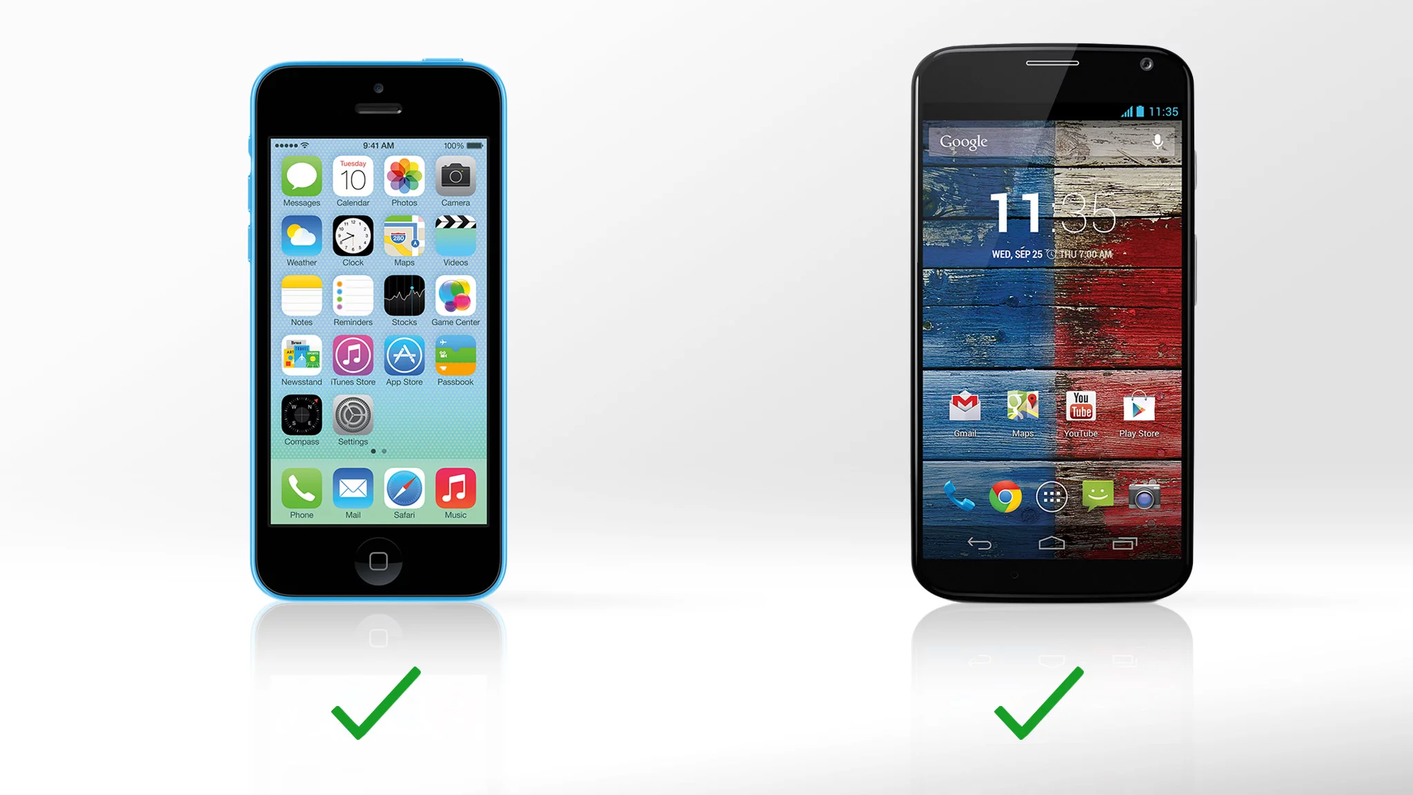 Both phones support fast 4G LTE mobile data