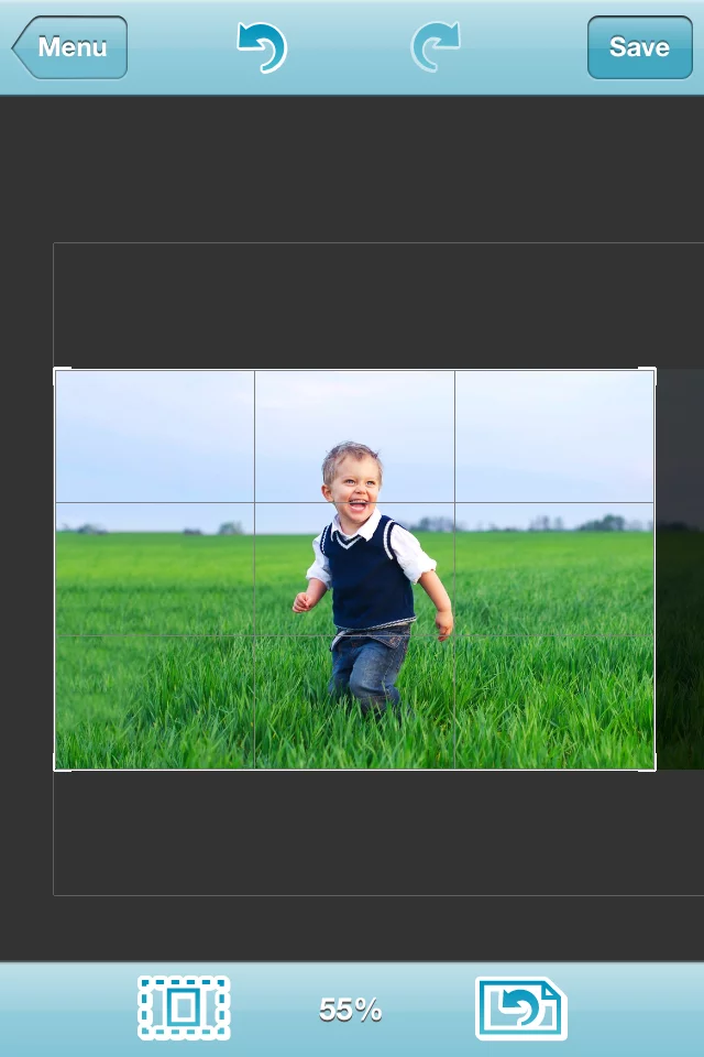 AntiCrop is an app that can add more background, such as a grassy field, to the border of a photograph