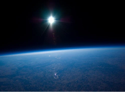 Far out ... the blackness of space at 100,000ft. Traveling to destinations like this one could soon become more readily available