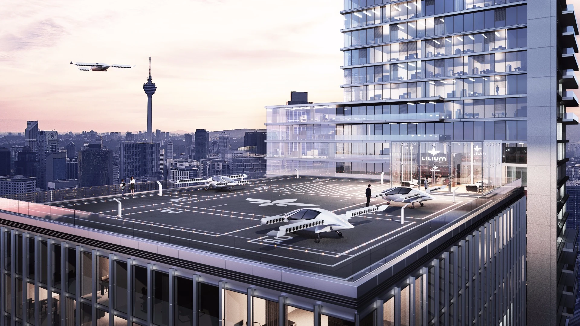 The new air taxi requires a small footprint to operate
