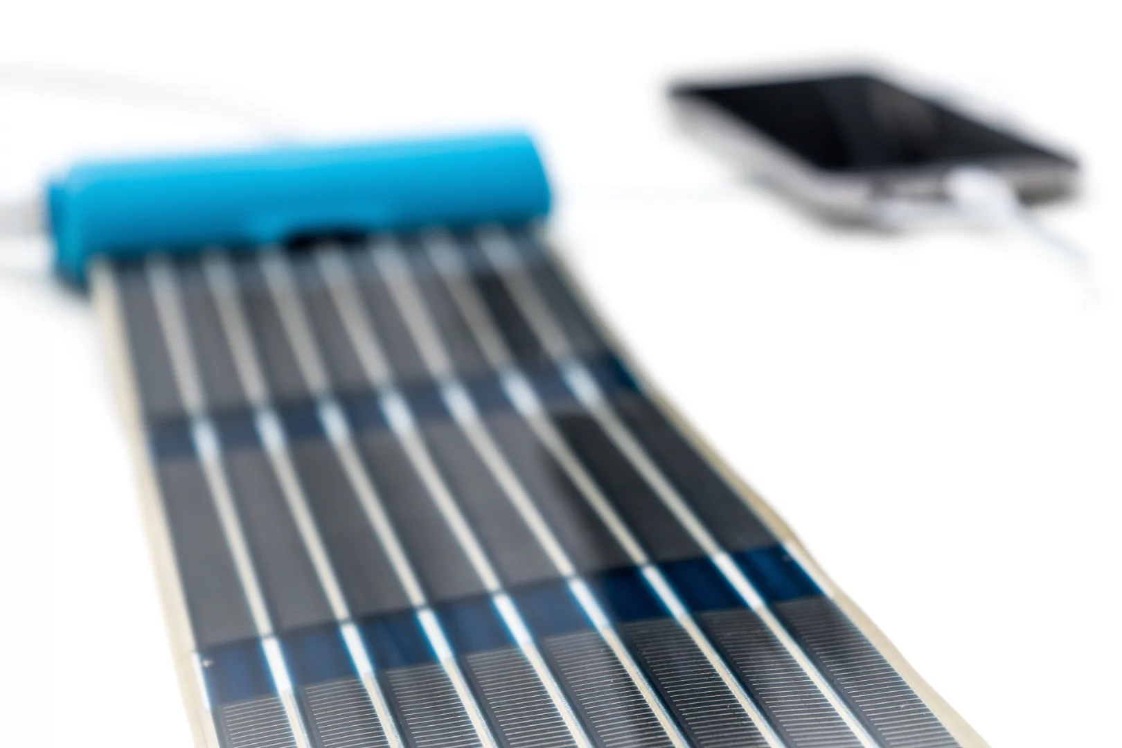 The HeLi-on solar panel is designed with polymer cells printed directly on a plastic foil