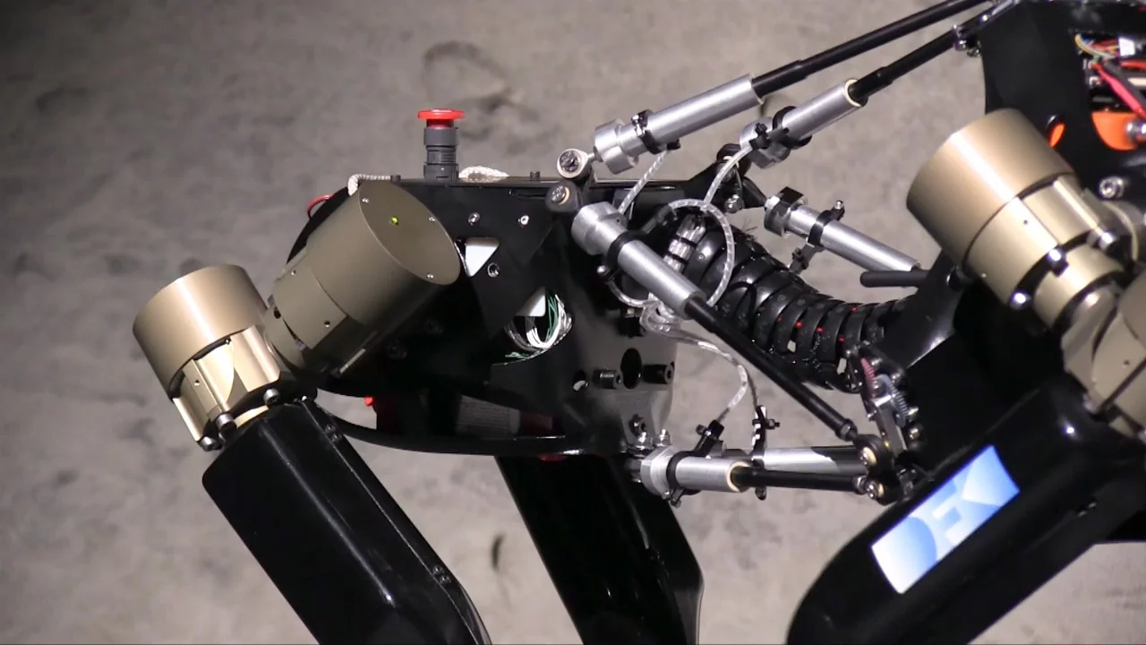 A close-up of the iStruct Demonstrator's spinal cord