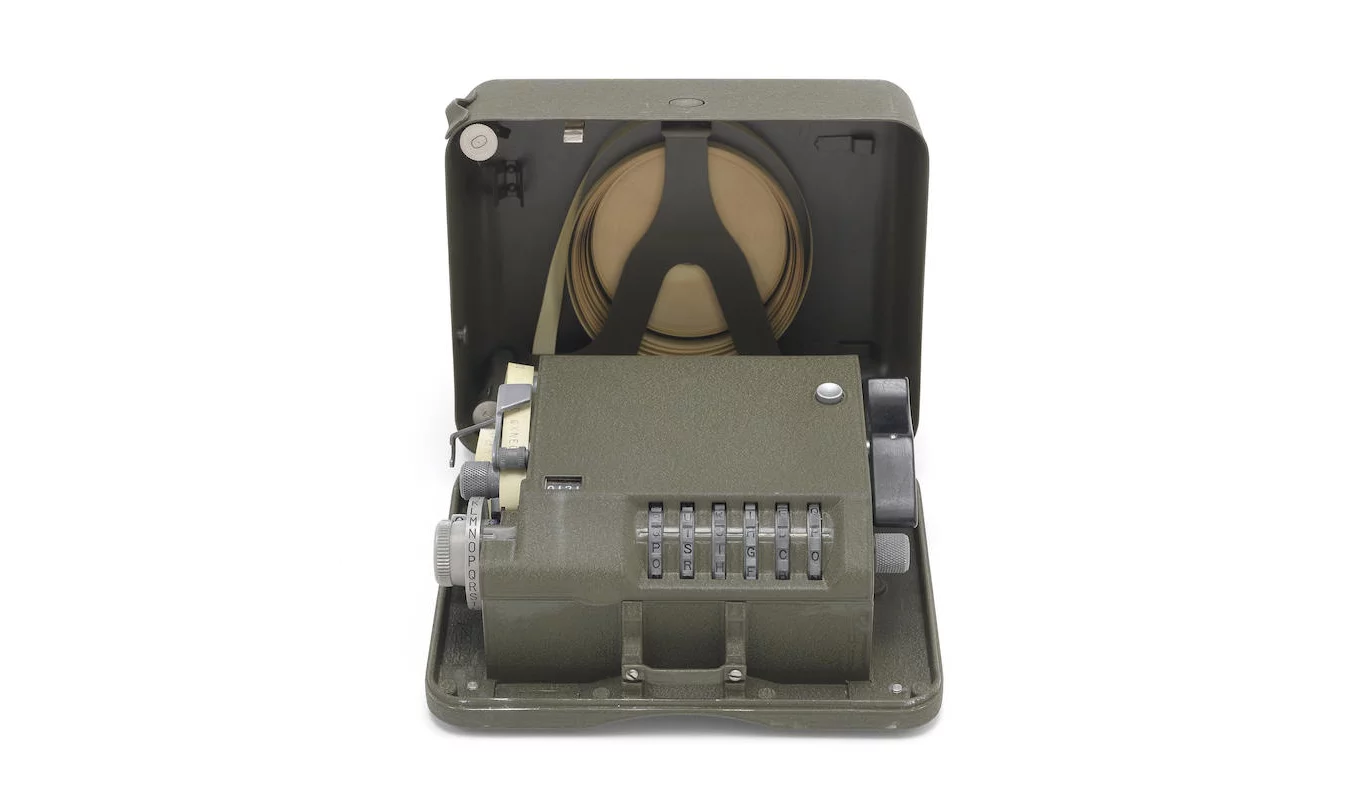 A M-209-B encryption machine, supplied by L C Smith & Corona Typewriter Inc., American, circa 1942