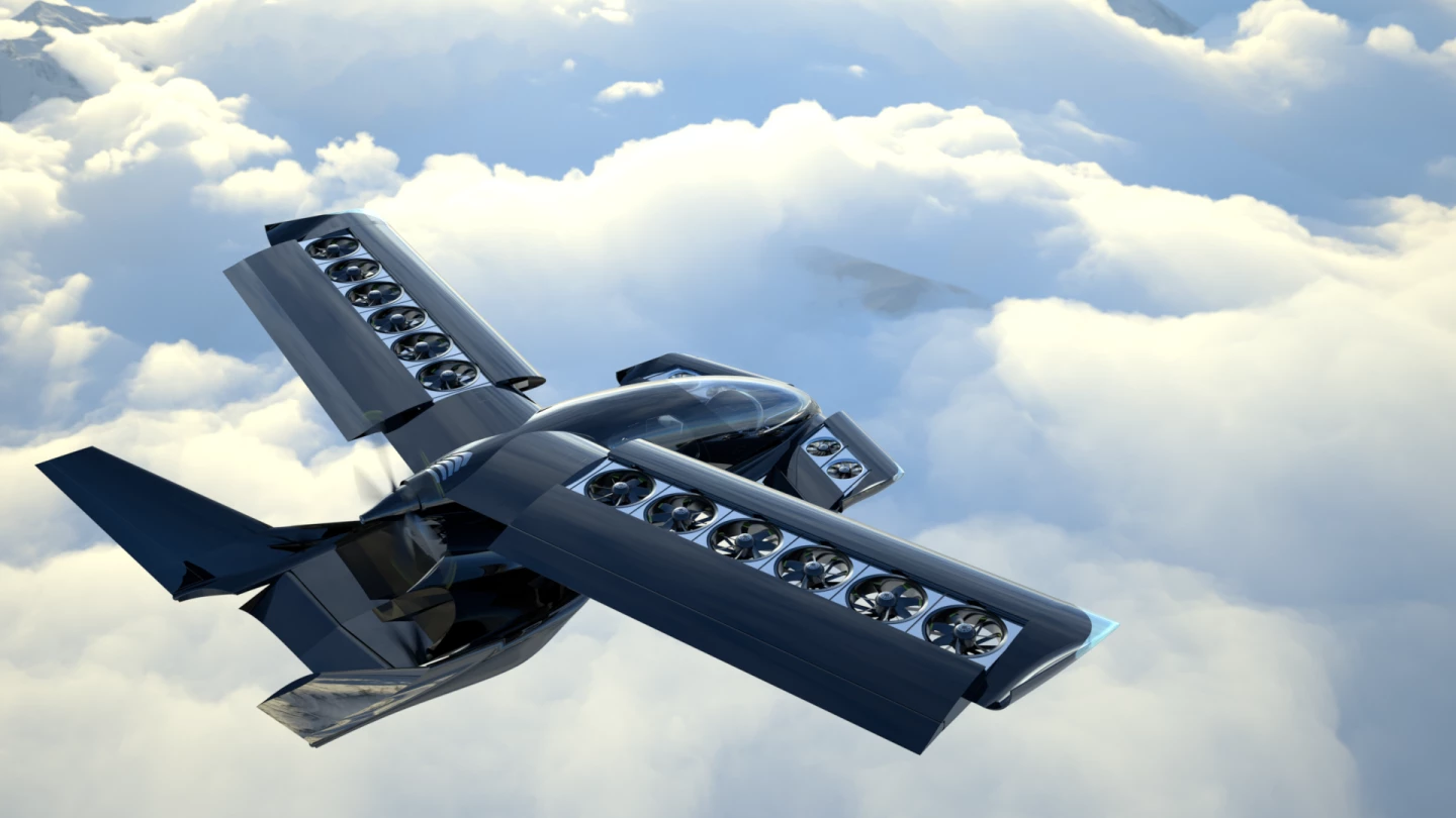 This scenario is unlikely; the X5 will transition to forward flight immediately upon takeoff, closing the wings as soon as possible, so it'll be very rare to see the fans exposed