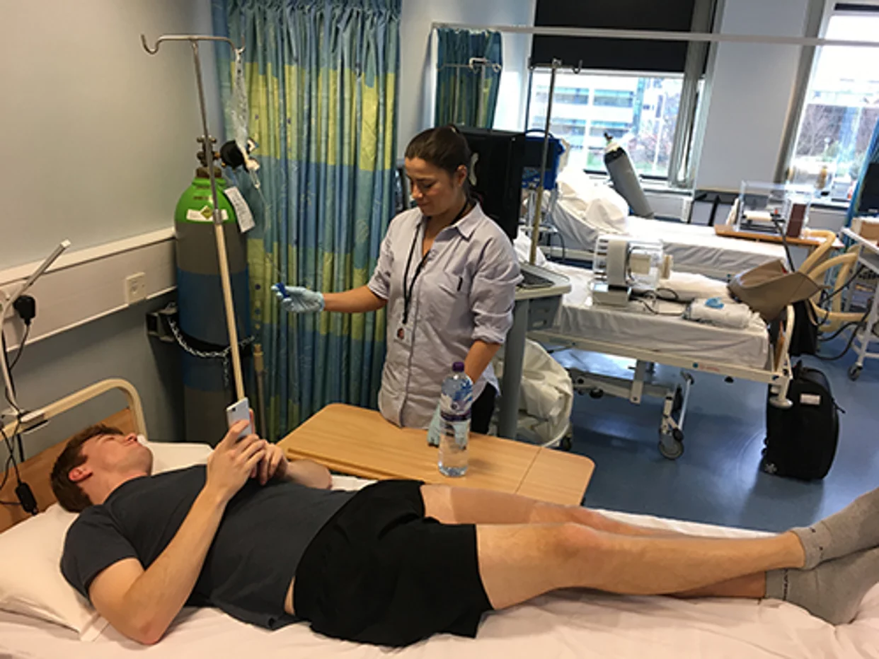 A pillownaut lies down for science