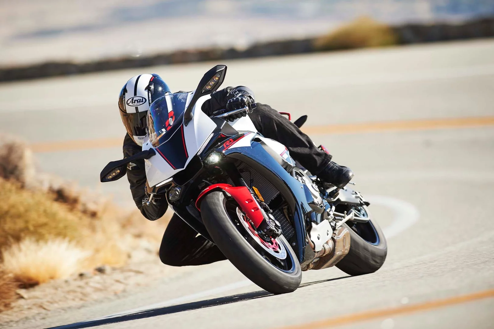 The Yamaha YZF-R1S in action