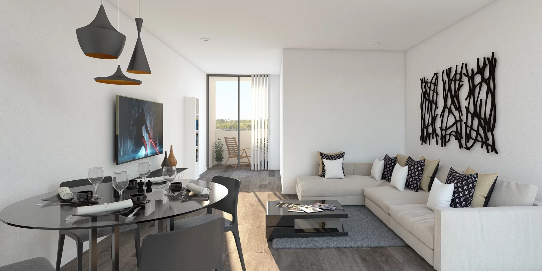 All of the residences at the Beacon will have 2.7-m (8/9-ft) high ceilings