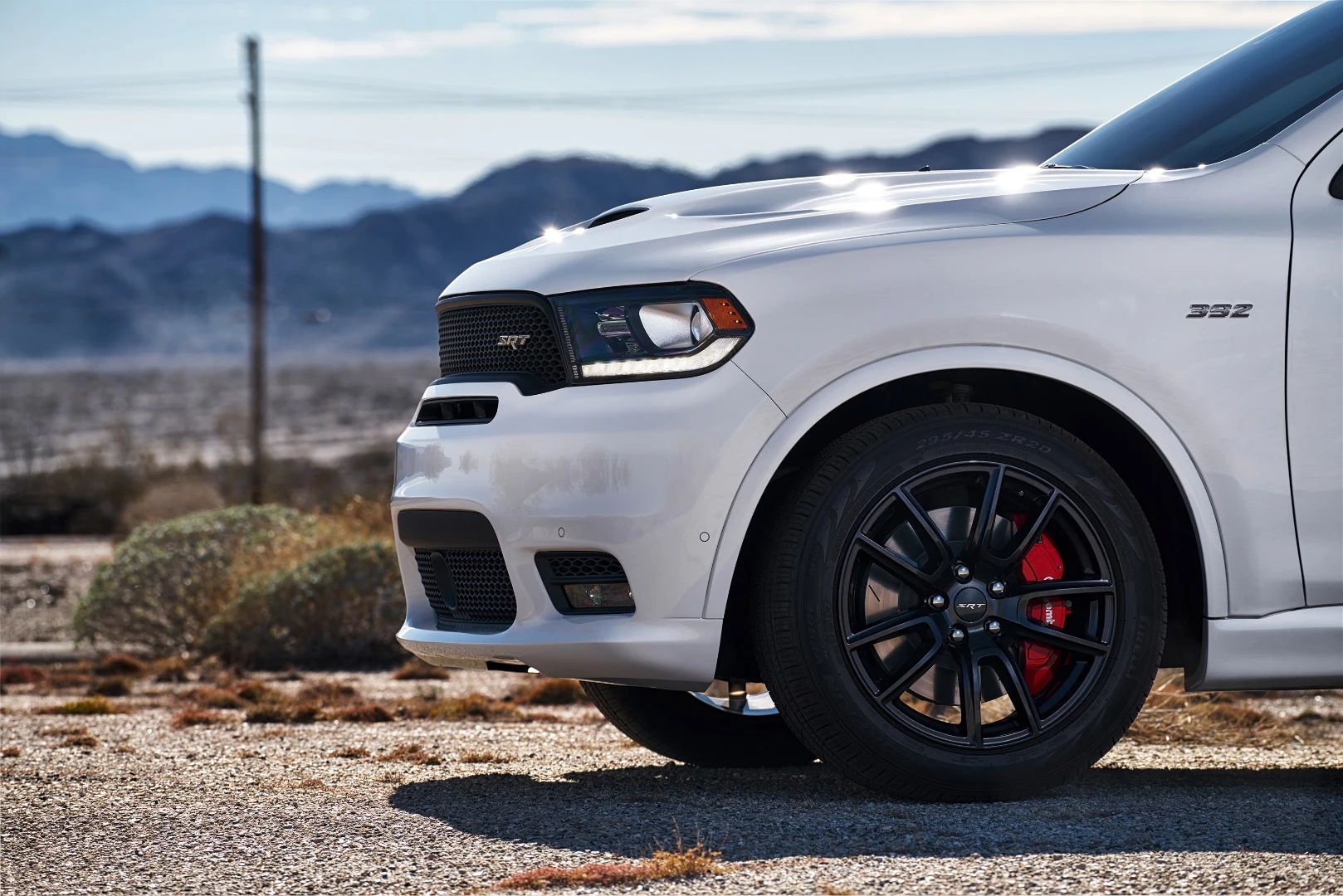 The Durango SRT comes standard with 20-in five-spoke wheels, and 20-in split five-spoke forged aluminum wheels are available optionally