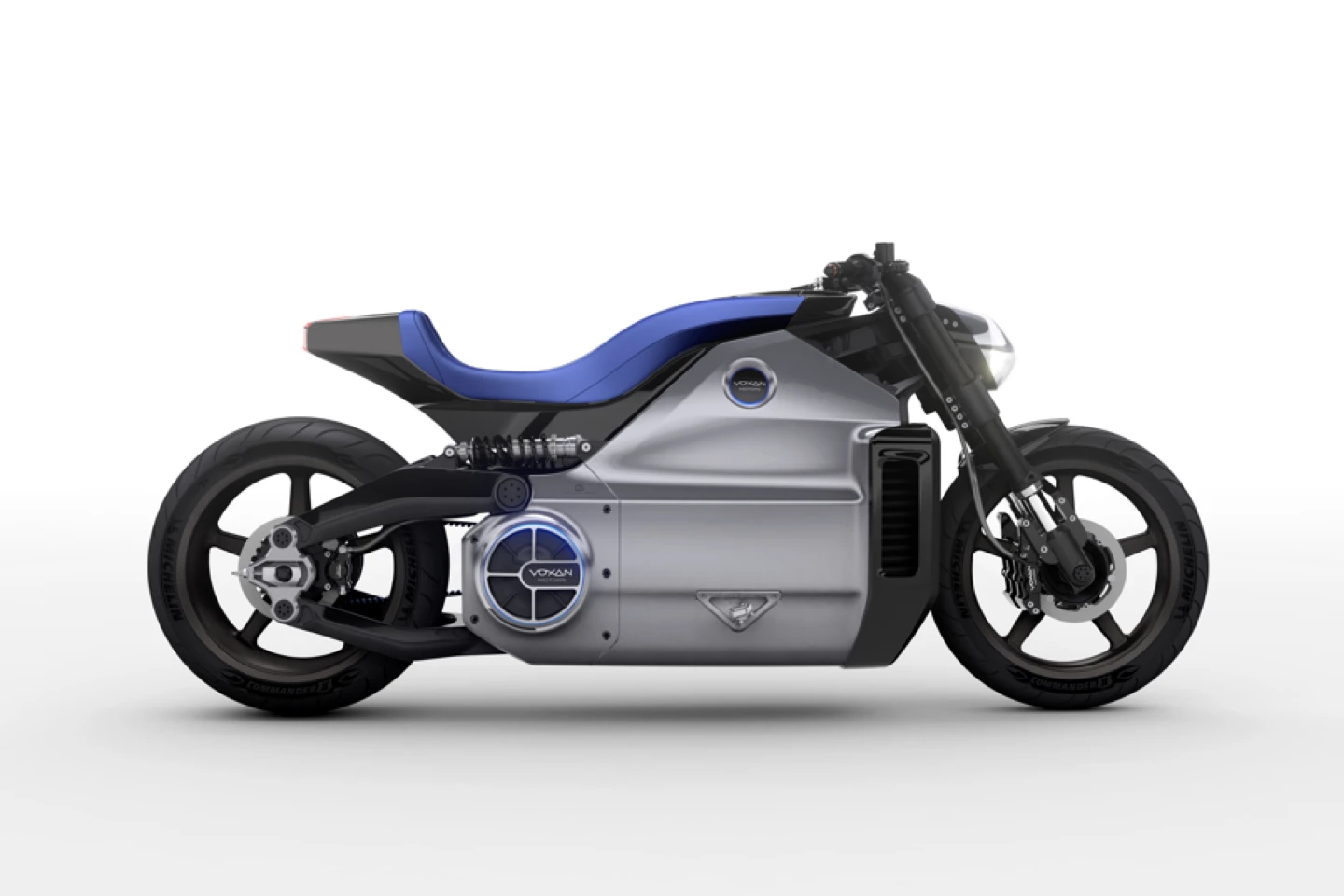 Side view of the world's most powerful electric motorcycle, the Voxan Wattman (Photo: Voxan Motors)