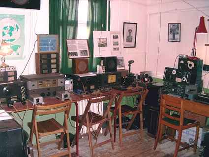 Some of the radio equipment on display at Bletchley Park (source: BP)