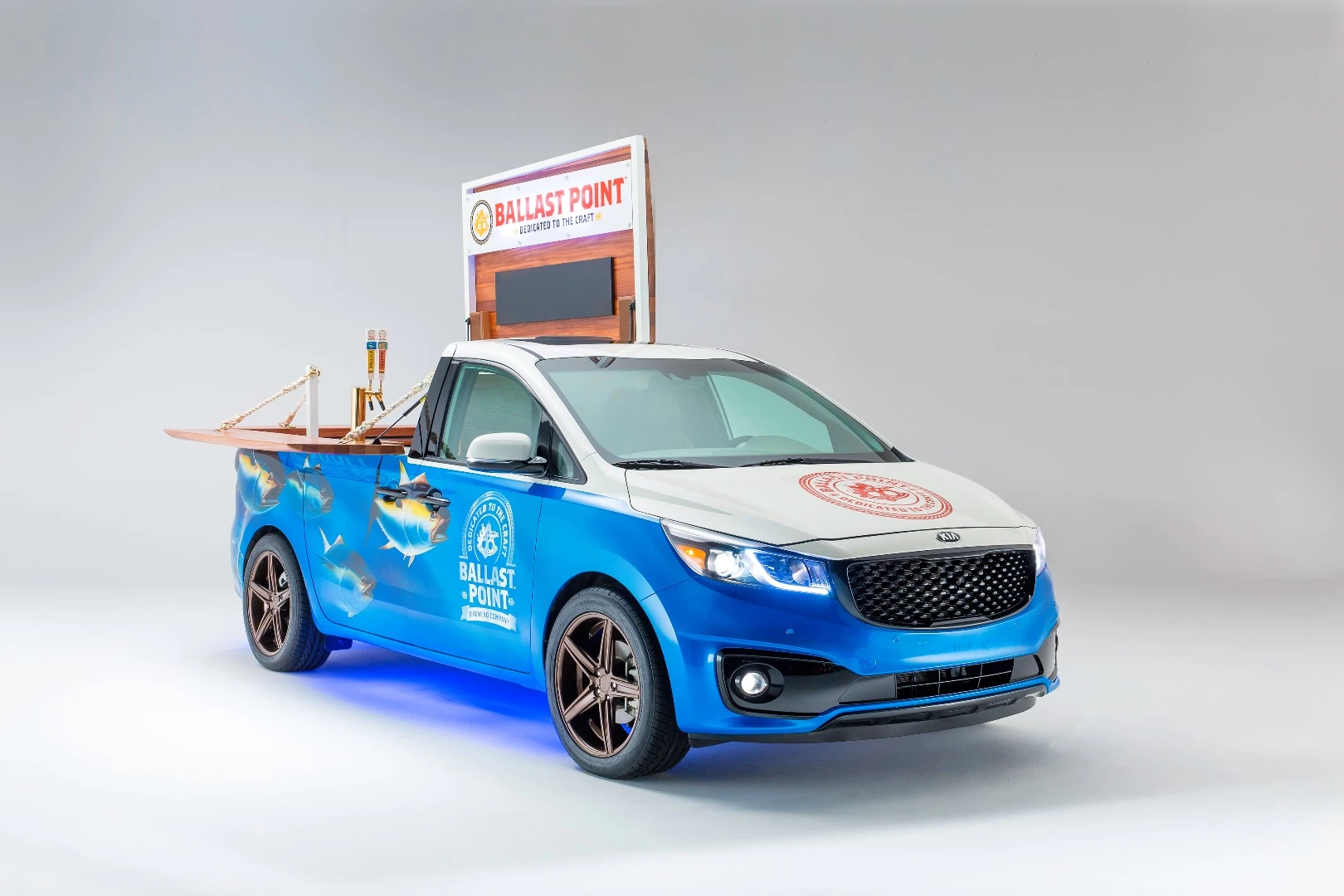 The Kia Ballast Point Sedona represents Southern California at this year's SEMA Show