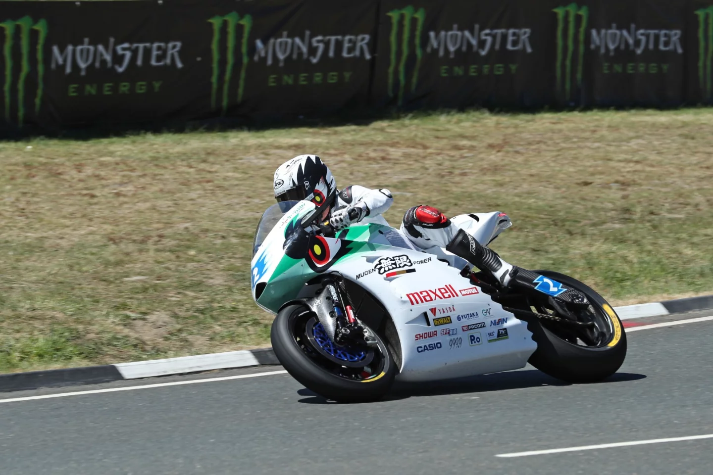 Lee Johnston aboard the Mugen Shinden Nana at the 2018 Isle of Man TT Zero
