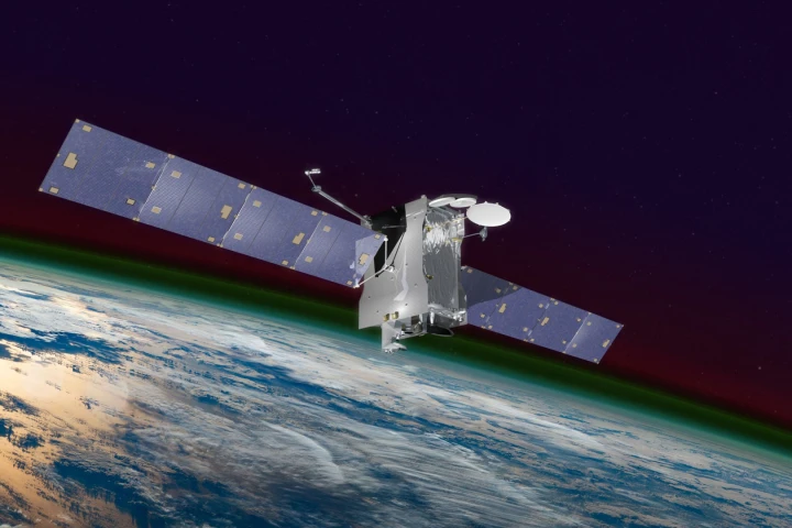 Artist's impression of GOLD and SES-14 in orbit