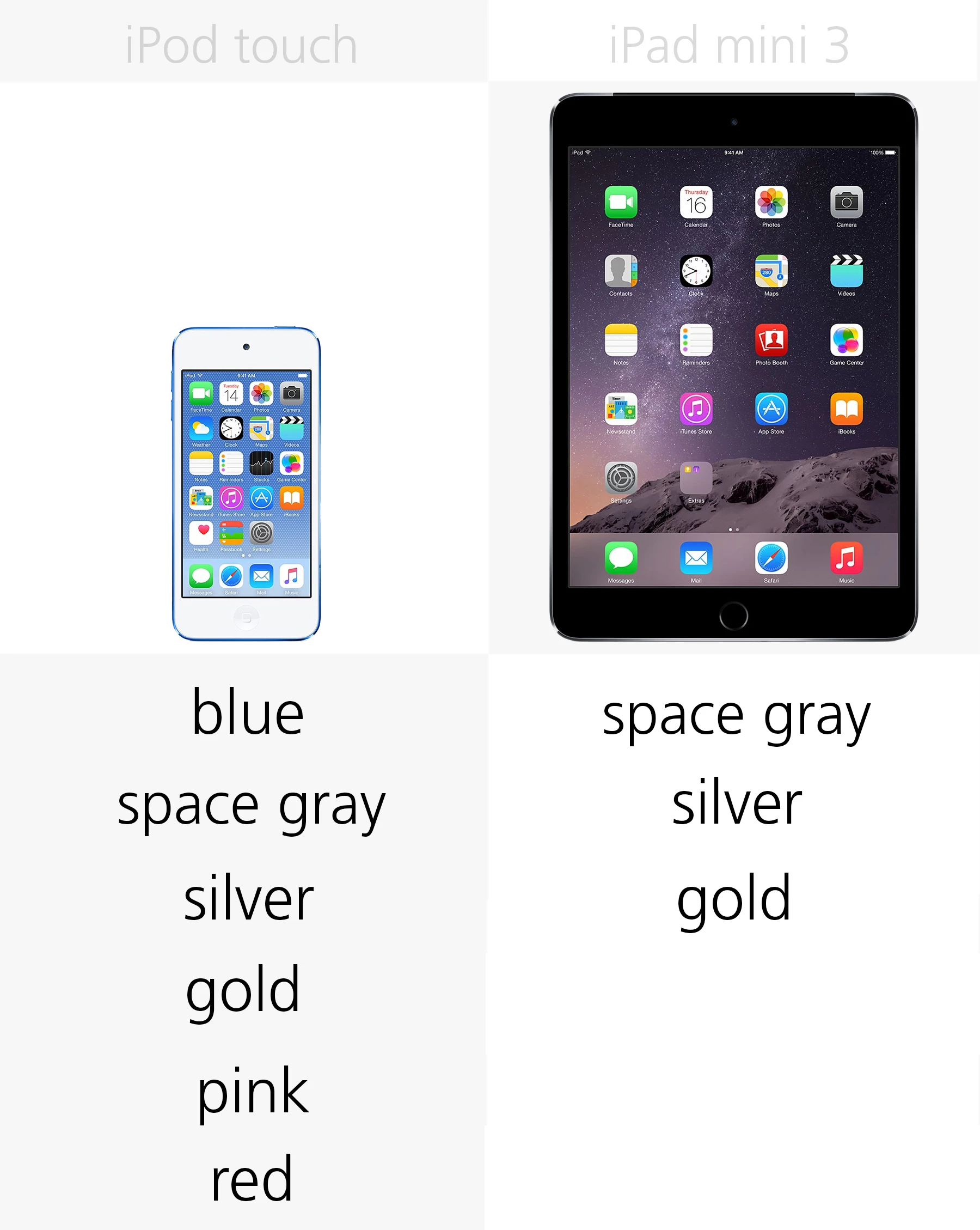 Color options
