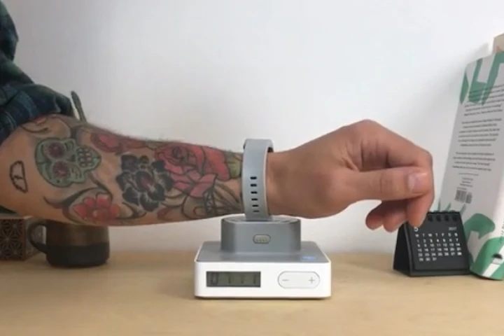 The AlarmShock will zap you if you snooze your alarm in the morning