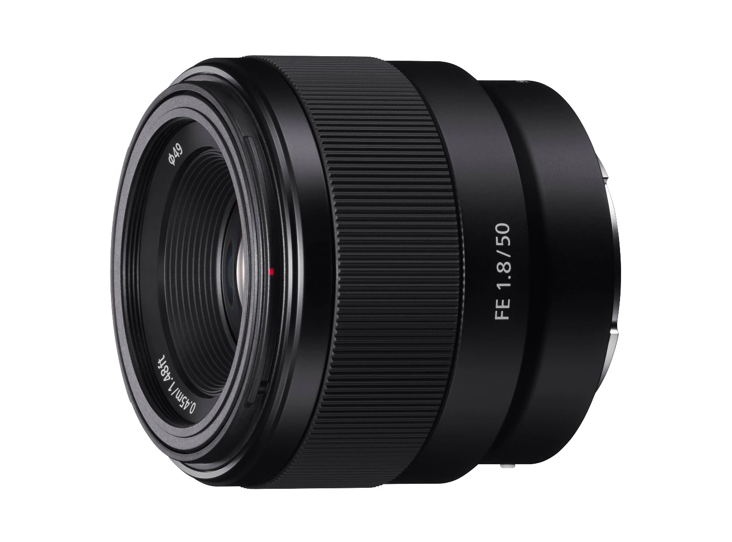 The Sony FE 50mm F1.8 prime lens features a new optical design with an aspherical element to compensate for aberration