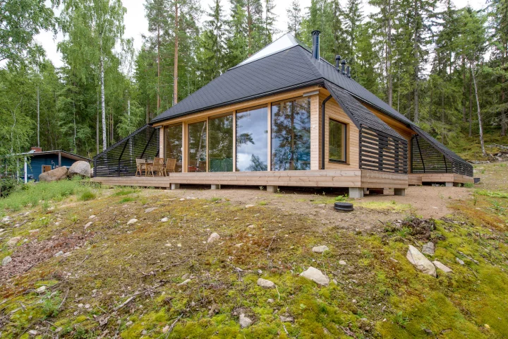 The Pyramid House has been designed to make the most of the stunning views