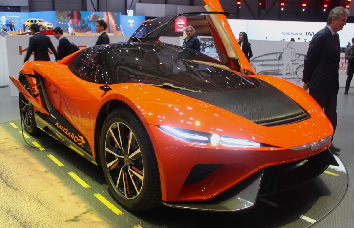 Perhaps the most interesting adventure vehicle of the show, the GFG Kangaroo is an all-terrain supercar, or "hyper SUV"