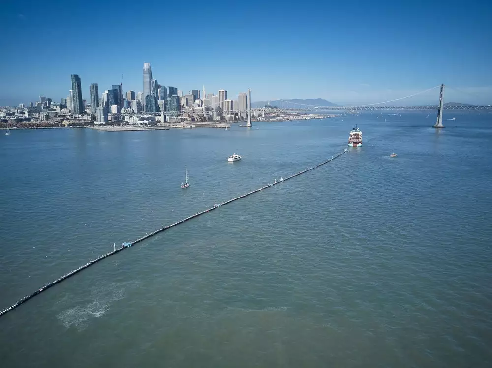 The Ocean Cleanup began towing its system out toward the Great Pacific Garbage Patch in early September