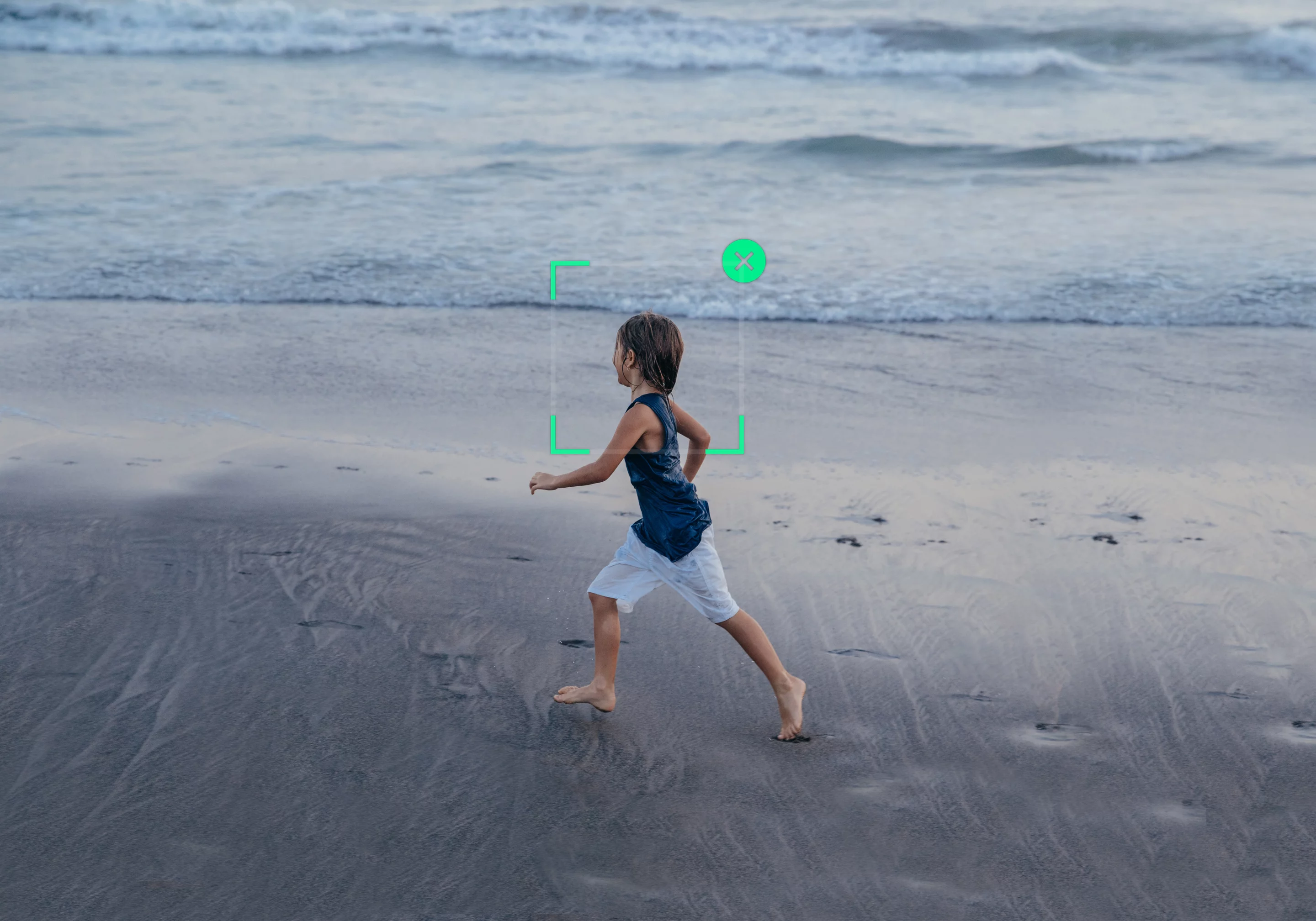 Engaging ActiveTrack keeps a moving subject in the center of the frame