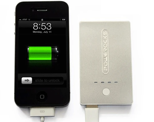 Tarot connected to and charging an iPhone