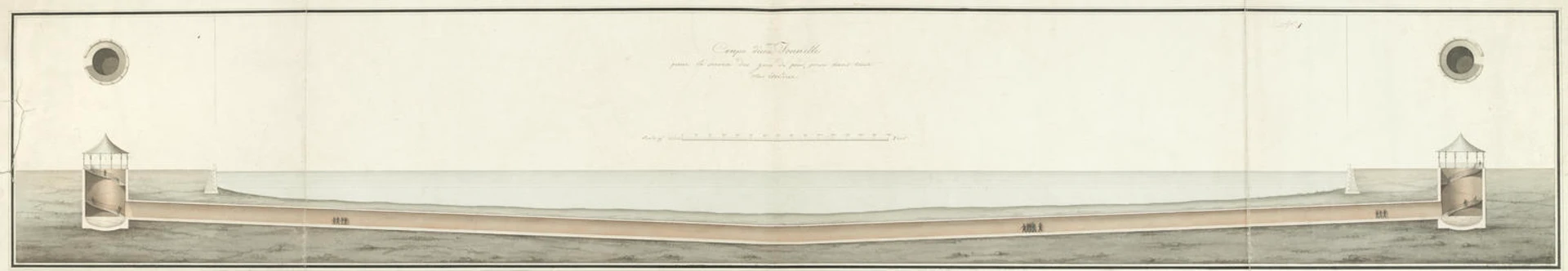 Completed tunnel in cross section