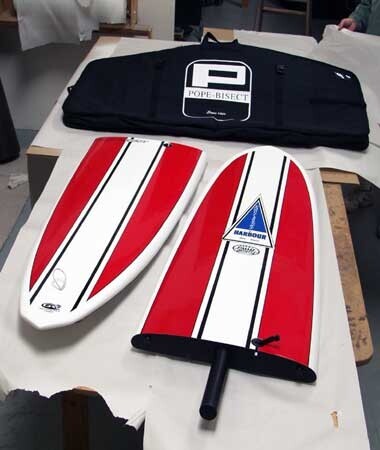 Stealth Surfing Pope Bisect Carbon Fibre Travelboard Vintage surfing pope bisect autographed letter 8.5x11in. stealth surfing pope bisect carbon