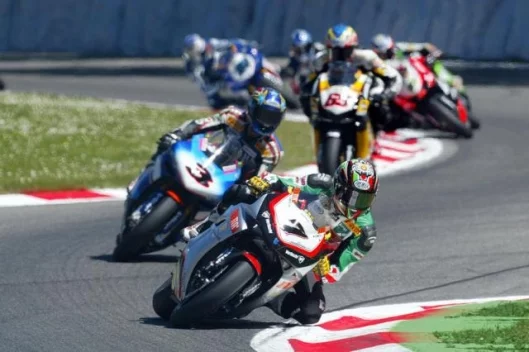 Pier Francesco Chili ahead of Norick Abe in race one.