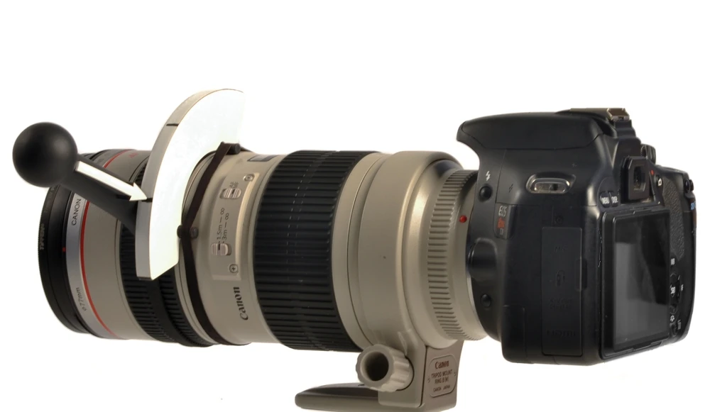 The Lens/Focus Shifter works with any DSLR lens with diameters from 56mm (2.20 inches) to 98mm (3.86 inches) - meaning it will be equally usable on a nifty fifty or a 70-200mm 2.8 lens.
