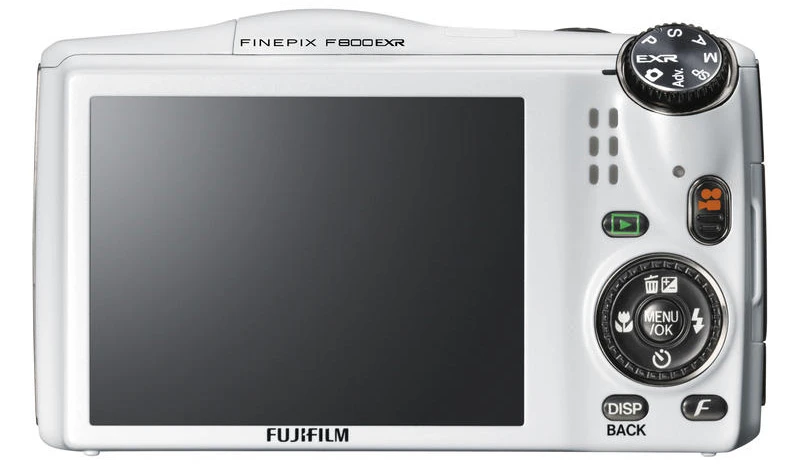The Fujifilm F800EXR has a 16 megapixel EXR-CMOS sensor, can shoot Full HD movies (1920x1080 pixels) and turns on and is ready to shoot in 1.5 seconds