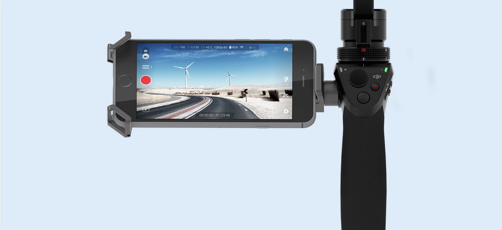 DJI Osmo - clever camera clip gives you a live view screen