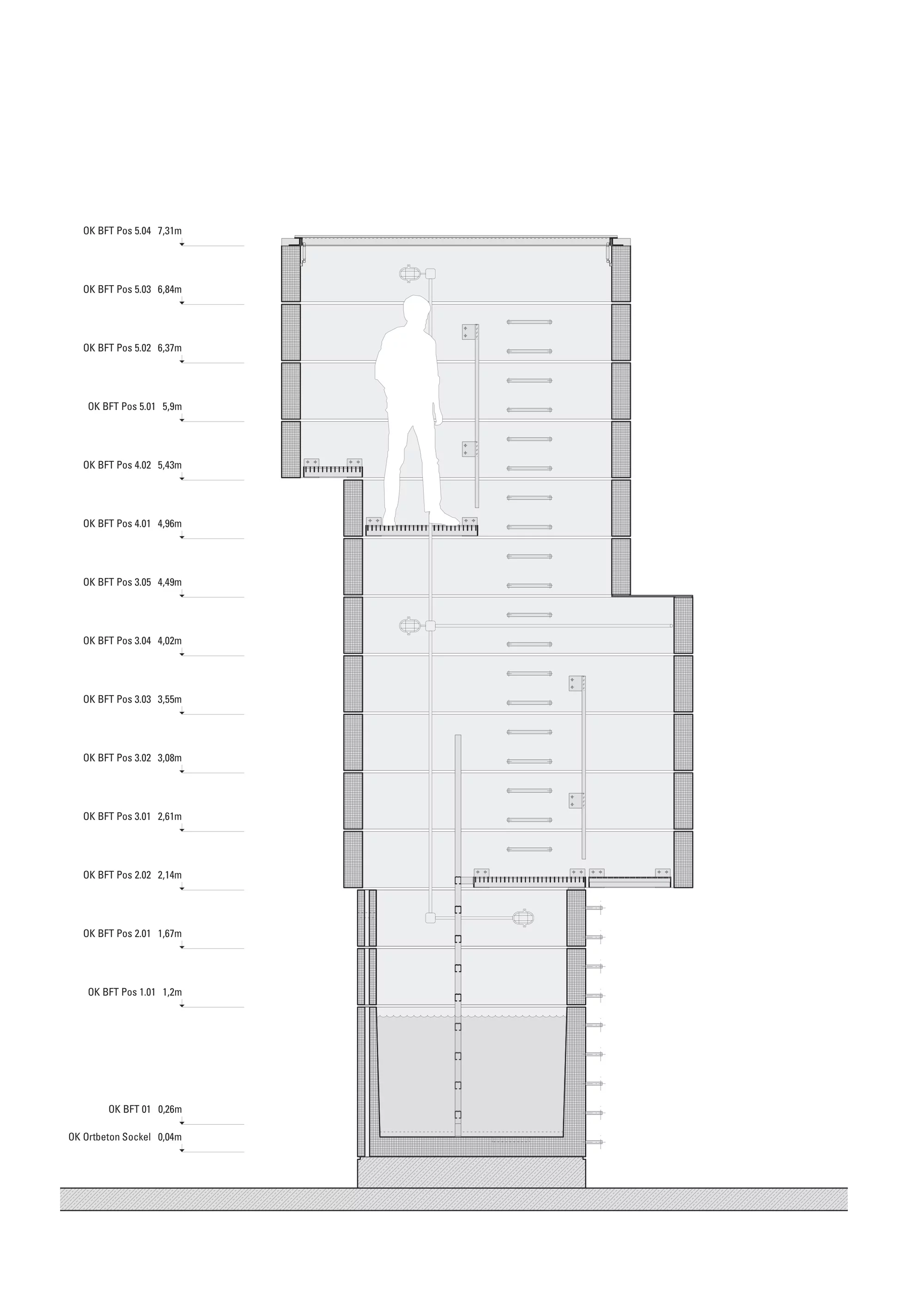 Architectural drawing of the One Man Sauna (Image: Modulorbeat)