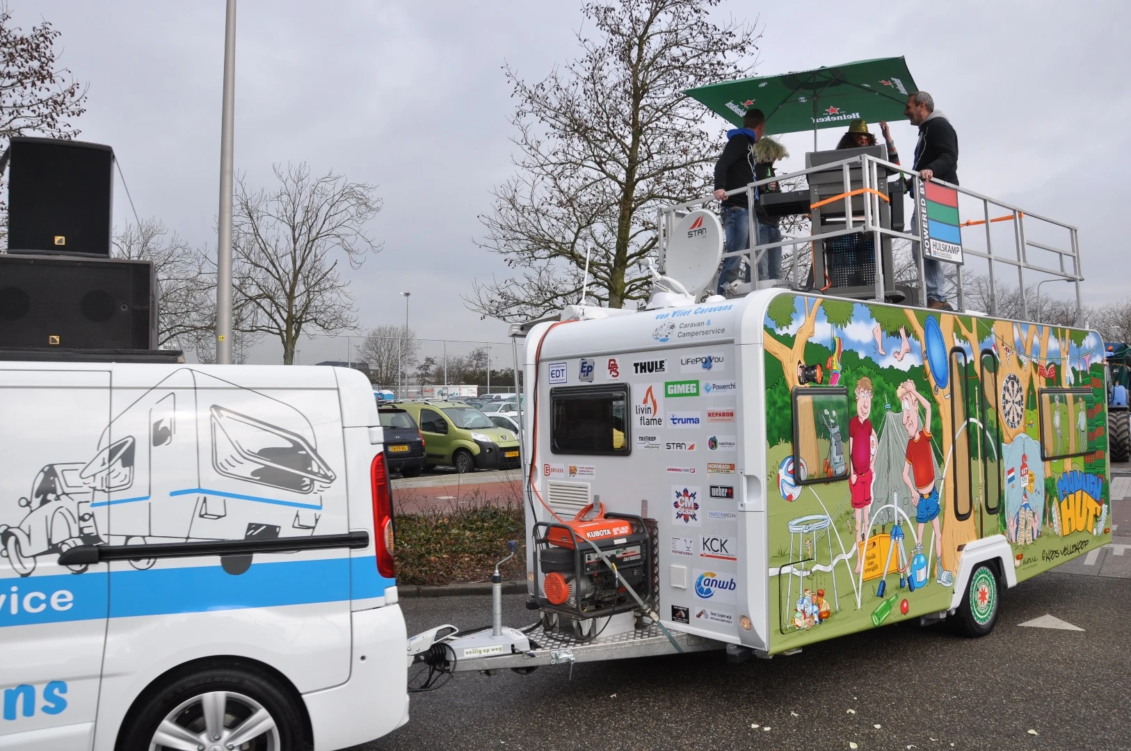 Some of the features are a little kitschy, but we really like the idea of a rooftop caravan lounge