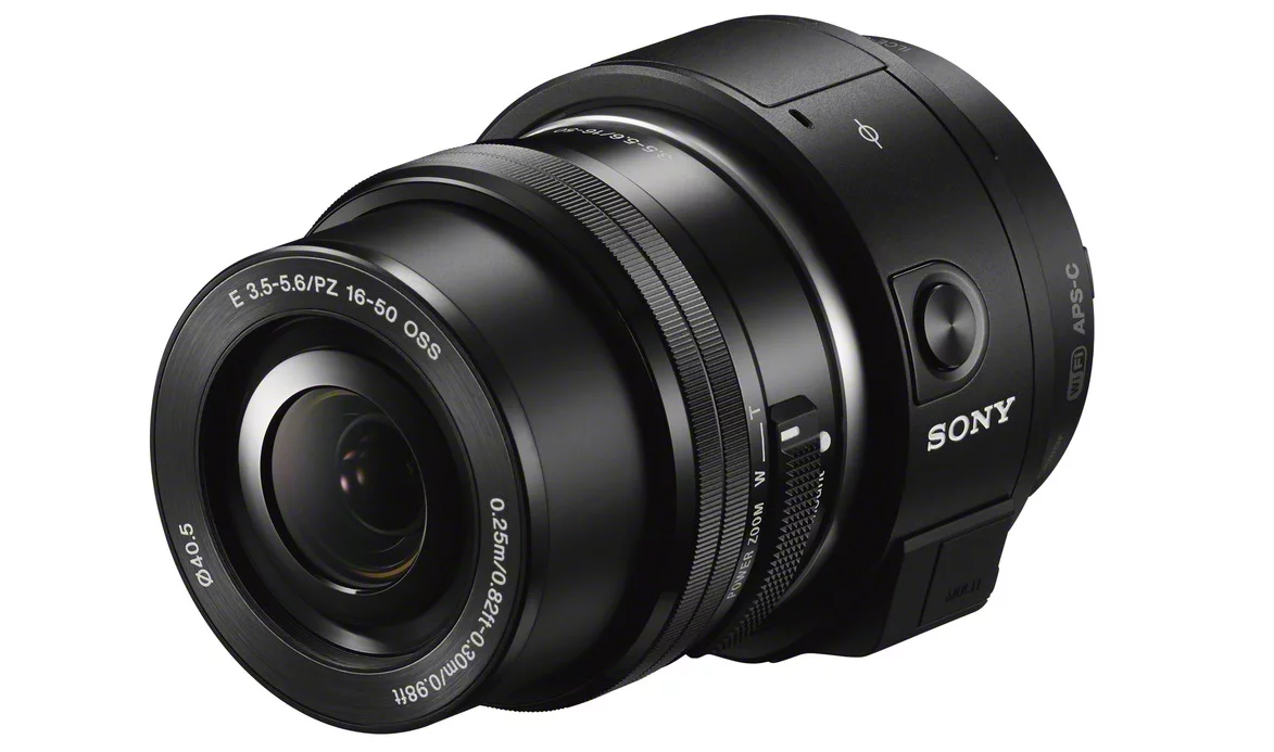 The Sony ILCE-QX1 works with E-mount lenses