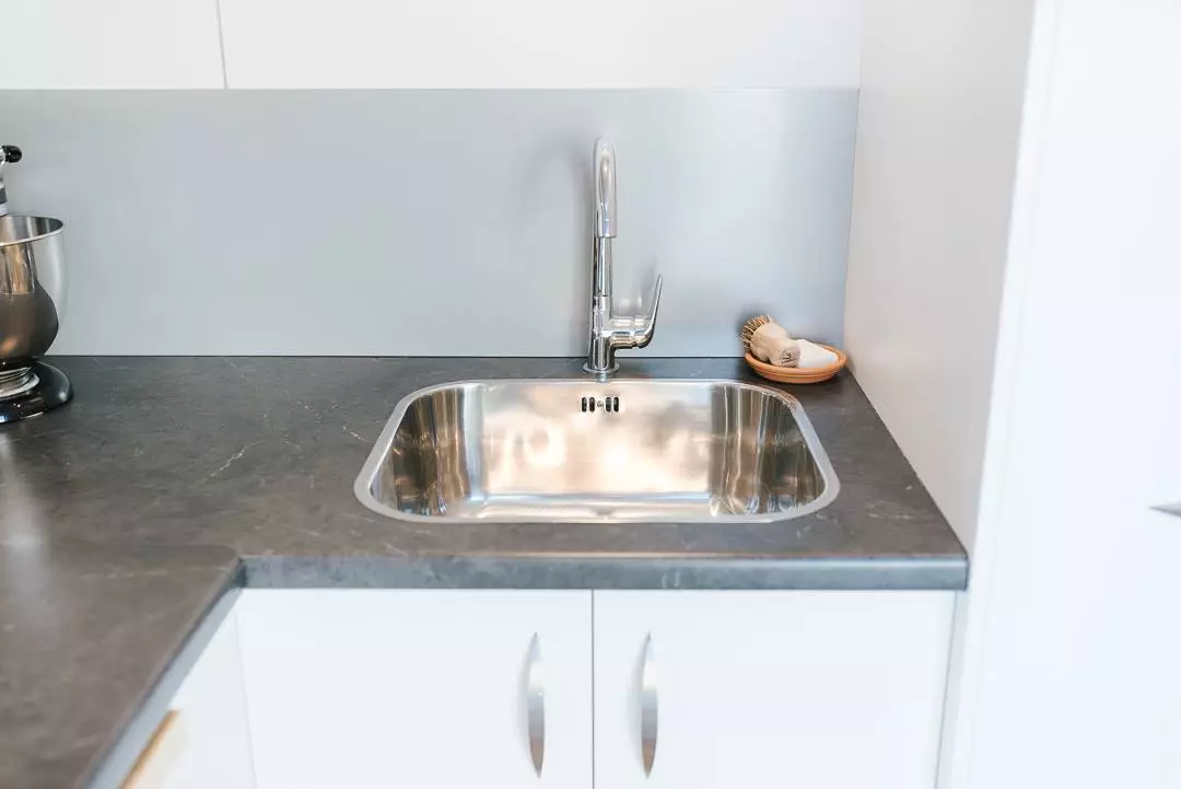 The Larissa and Tyler Tiny House's kitchen sink