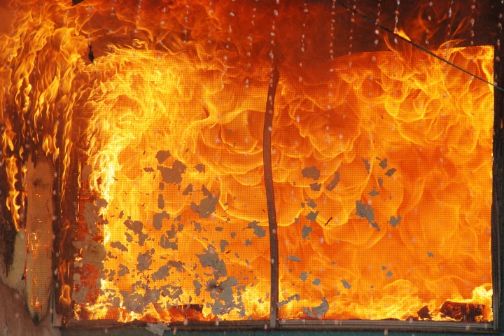 When a flashover occurs, all of the flammable materials within an indoor space may ignite within a few seconds