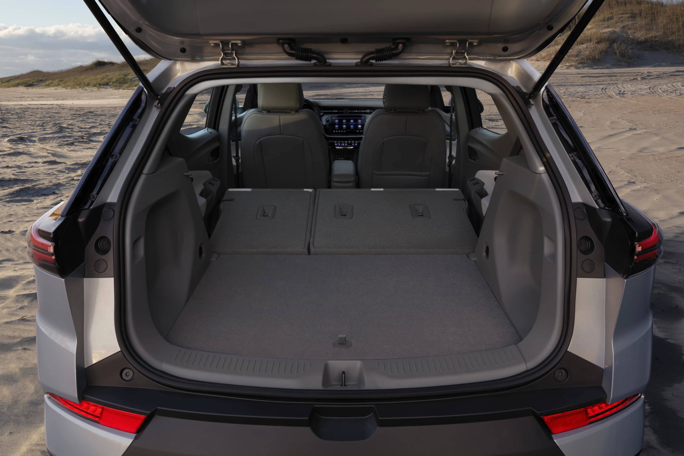 The EUV offers a touch more storage space and back seat leg room
