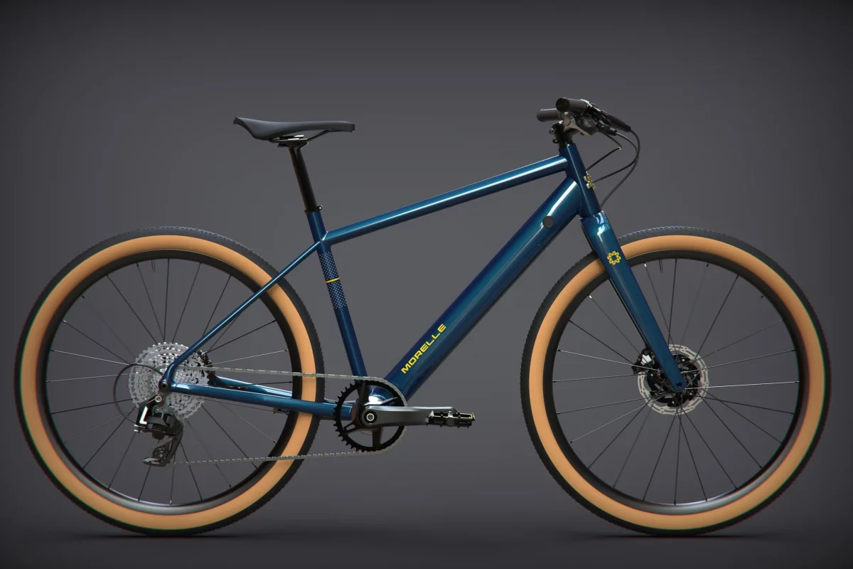 Thanks to a compact electric mid-drive and down tube-integrated battery, the Morelle is a rather sleek, inconspicuous ebike that looks almost like a regular bicycle