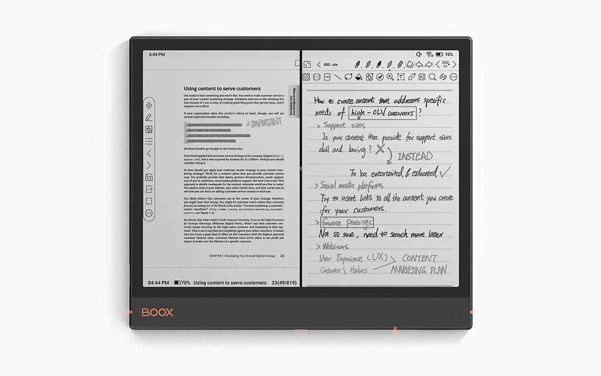 The Note Air3 comes with Smart Scribe cooked in, "empowering users to refine their note-taking skills effortlessly"