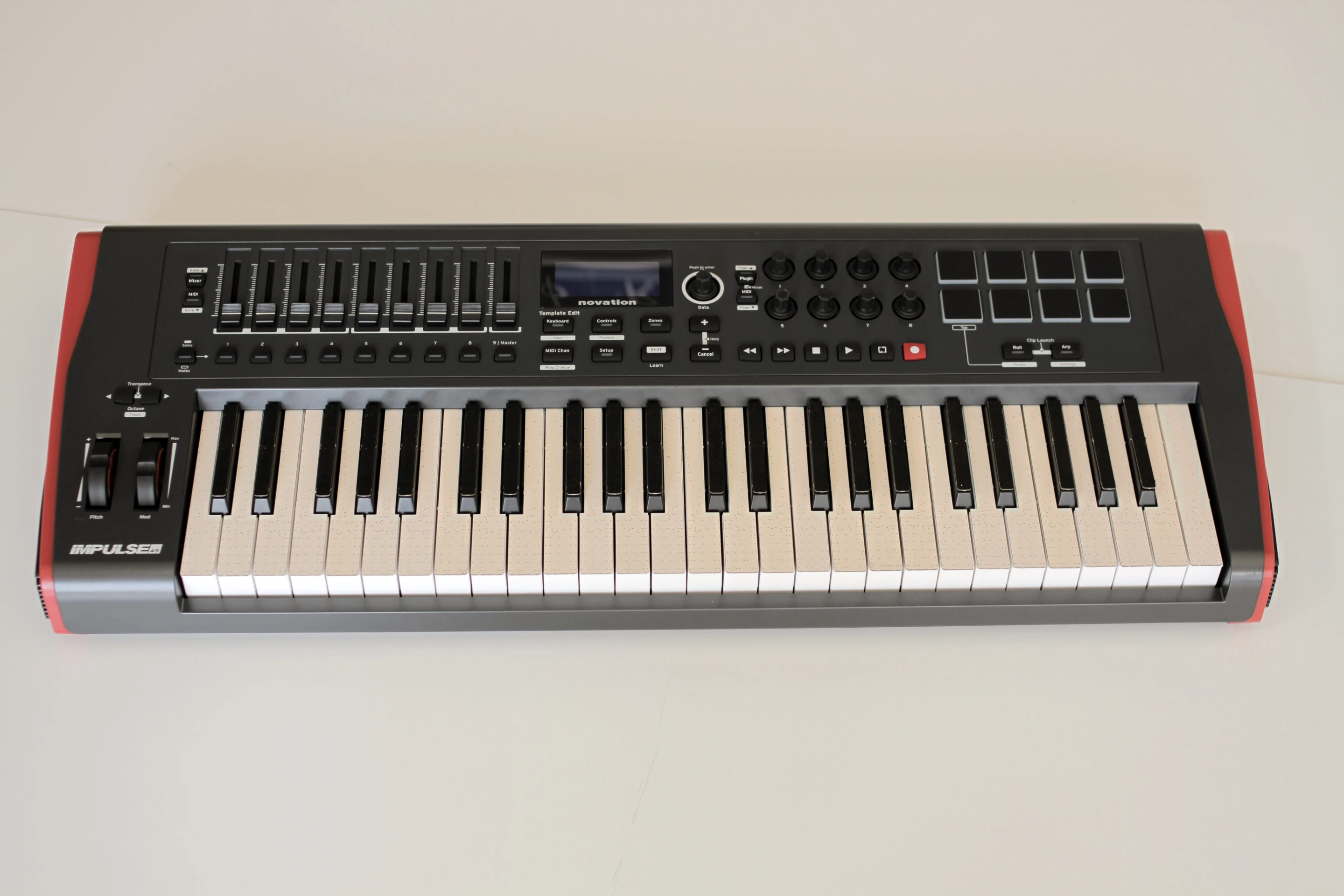 TouchKeys can be supplied pre-installed in a Novation keyboard