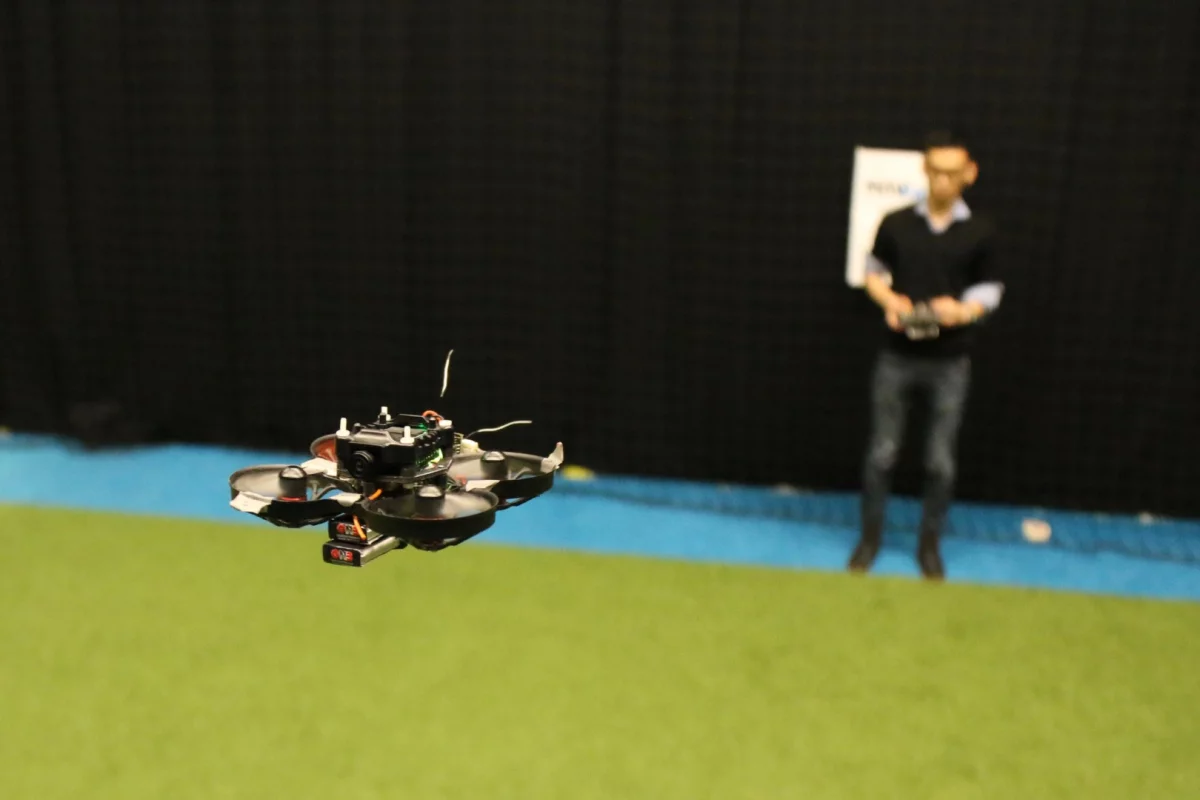 The autonomous racing drone developed at TU Delft weighs just 72 g